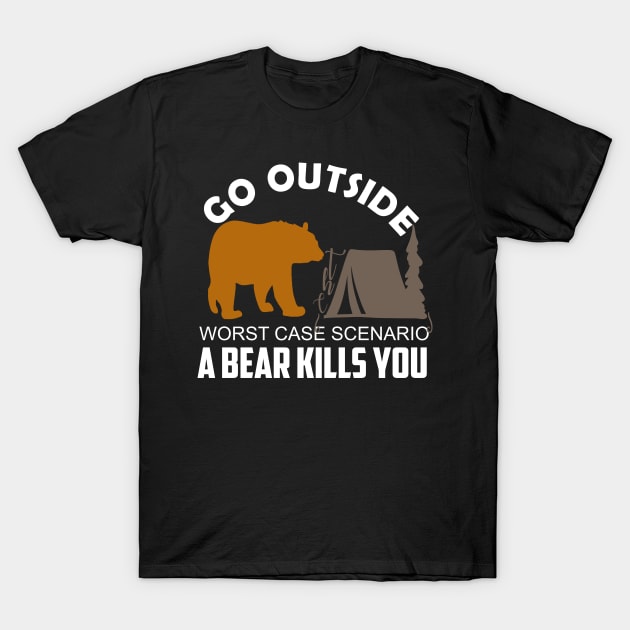 go outside camping T-Shirt by DODG99